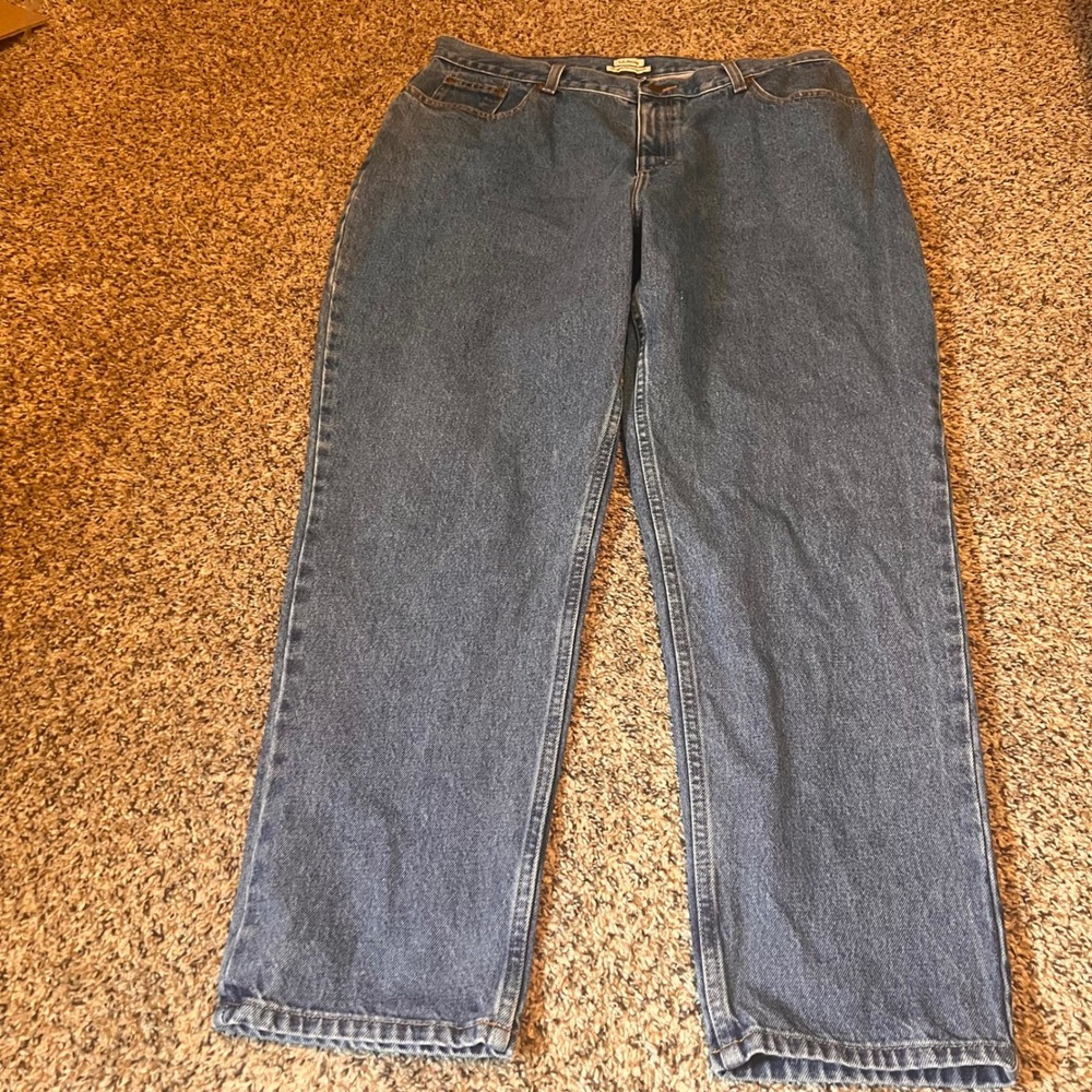 L.L. Bean Original Fit Relaxed‎ Blue Denim Jeans Women's 18W Regular
